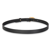 Black Calfskin Thin Interlocking G Marmont Belt 70/28185