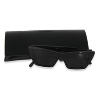Black Acetate Cat Eye Mica Sunglasses