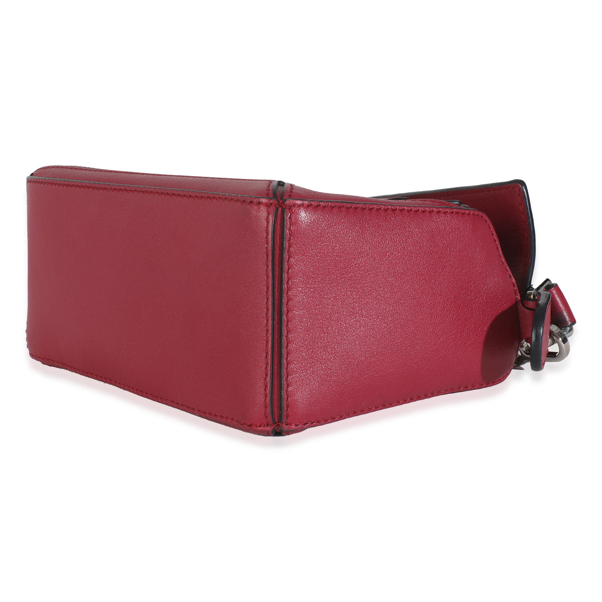 Raspberry Calfskin Mini Puzzle Bag