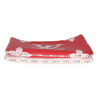 Rouge Monogram Giant Canvas Double Zip Pochette