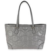 Grey GG Matelasse Calfskin Medium Ophidia Tote