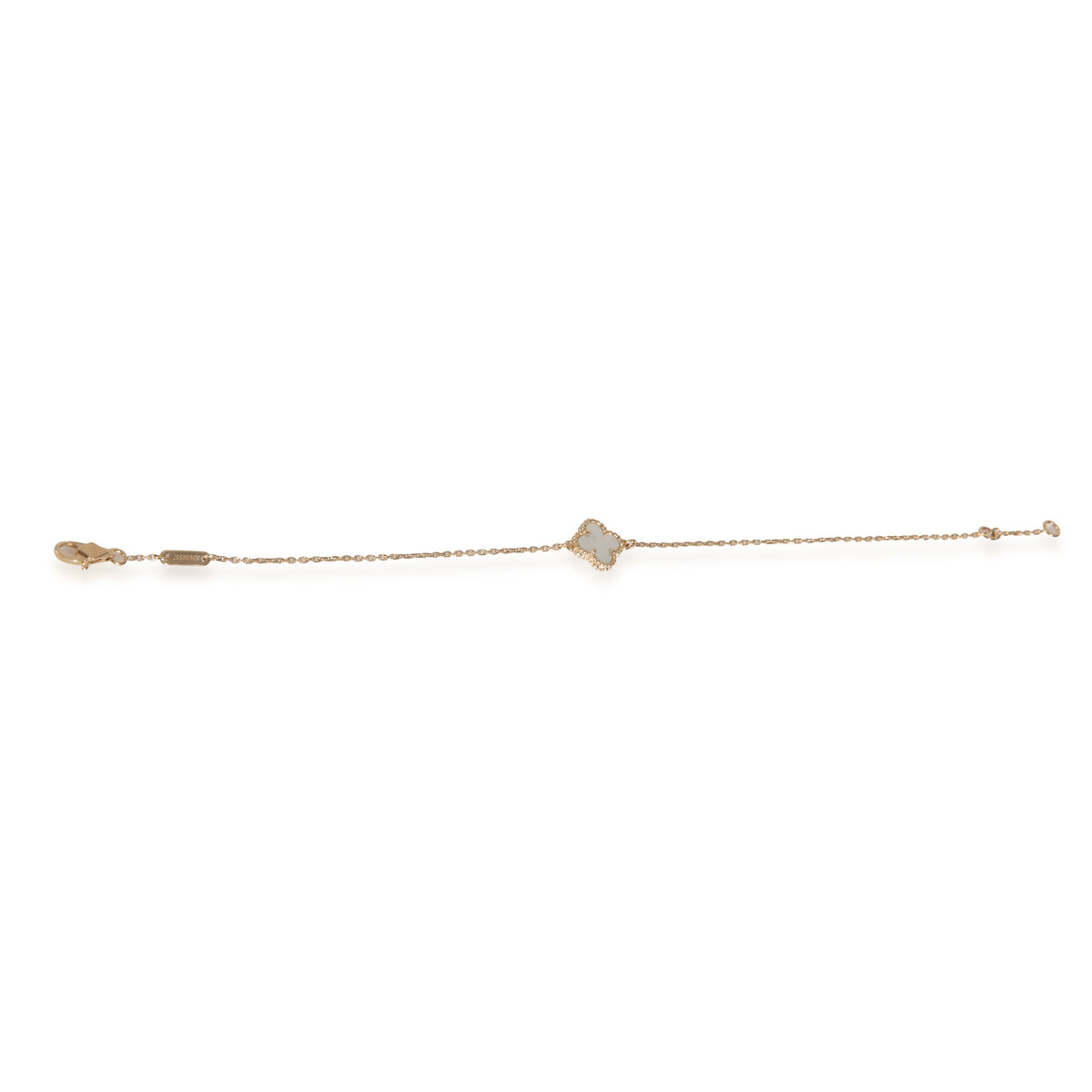 Yellow Gold Mother Of Pearl Sweet Alhambra Bracelet
