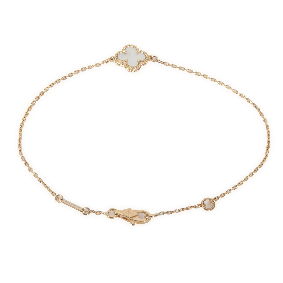 Yellow Gold Mother Of Pearl Sweet Alhambra Bracelet