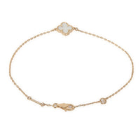 Yellow Gold Mother Of Pearl Sweet Alhambra Bracelet
