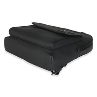 Black Grained Cowhide Aerogram Pilot Slingbag