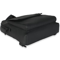 Black Grained Cowhide Aerogram Pilot Slingbag
