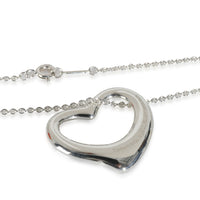 Sterling Silver  Elsa Peretti 27mm Open Heart Pendant