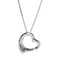 Sterling Silver  Elsa Peretti 27mm Open Heart Pendant