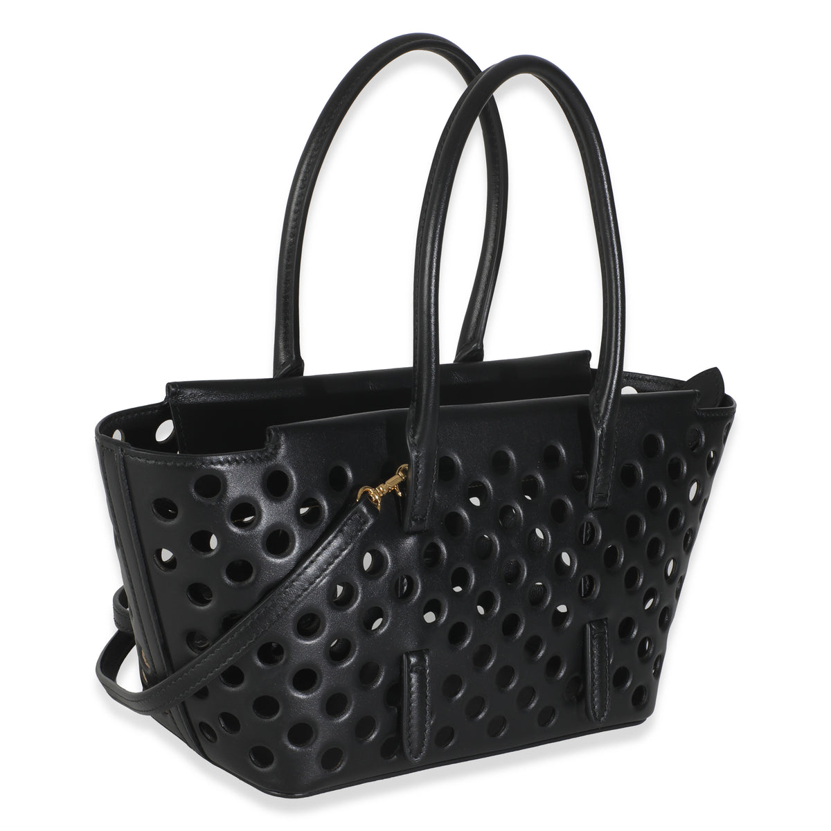 Black Perforated Calfskin Neo Mina 20