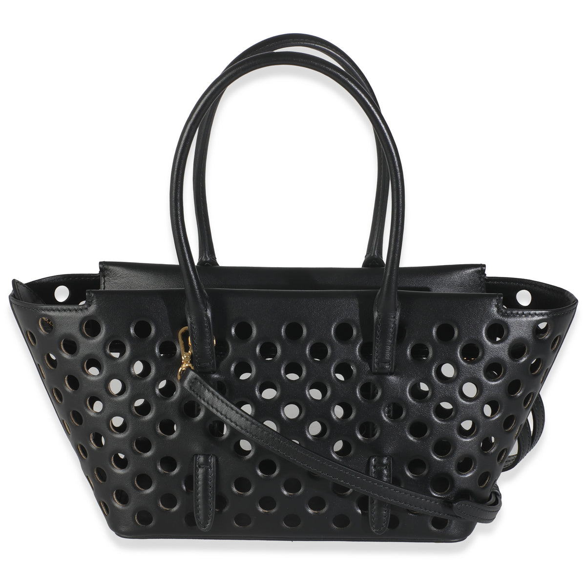 Black Perforated Calfskin Neo Mina 20