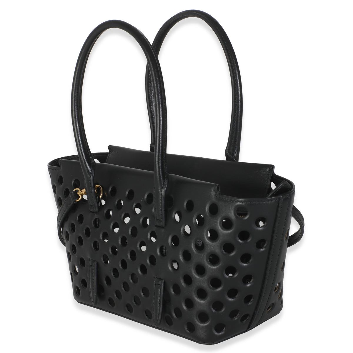 Black Perforated Calfskin Neo Mina 20