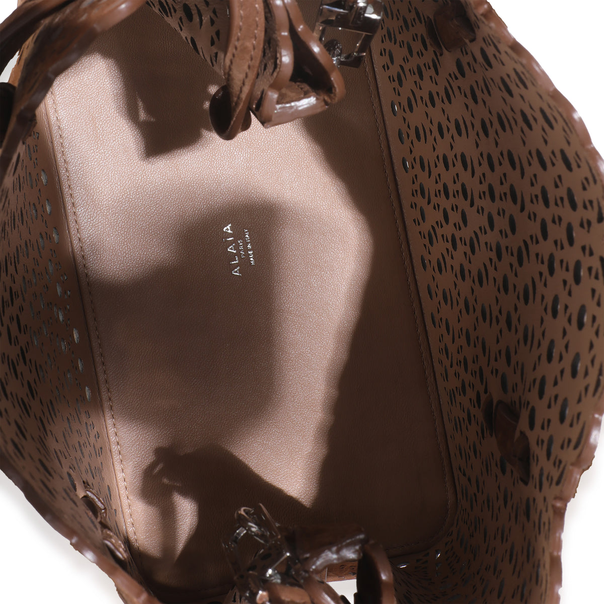Tan Laser Cut Suede Mina 25