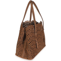 Tan Laser Cut Suede Mina 25