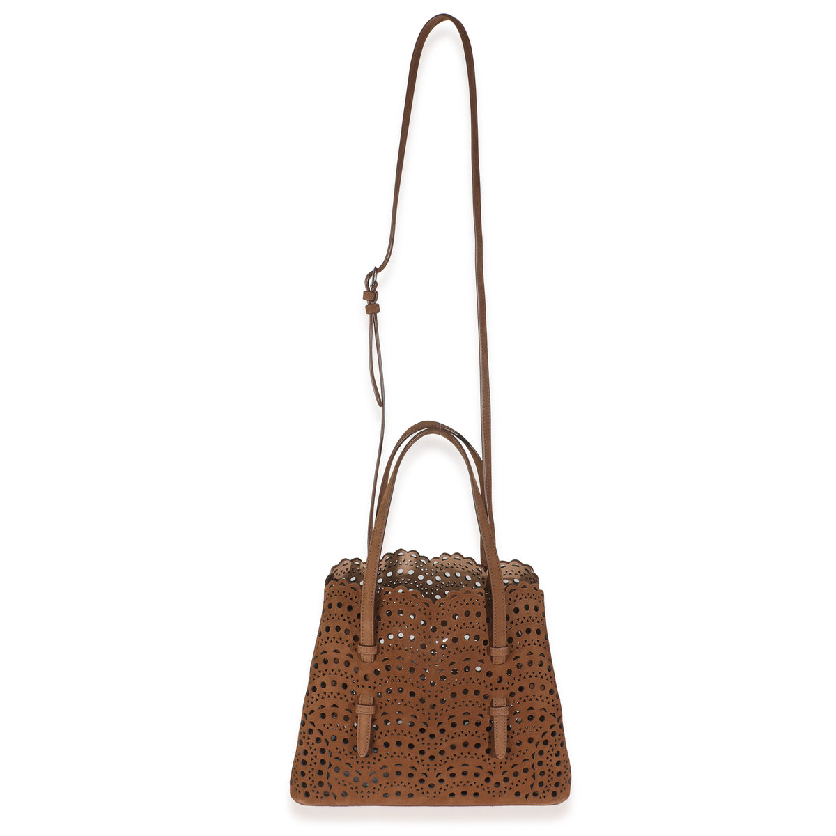 Tan Laser Cut Suede Mina 25