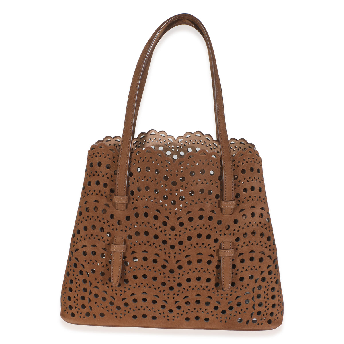Tan Laser Cut Suede Mina 25