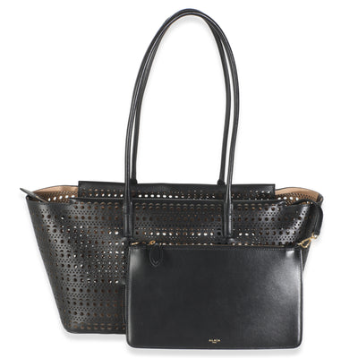 Black Laser Cut Calfskin Neo Mina 32