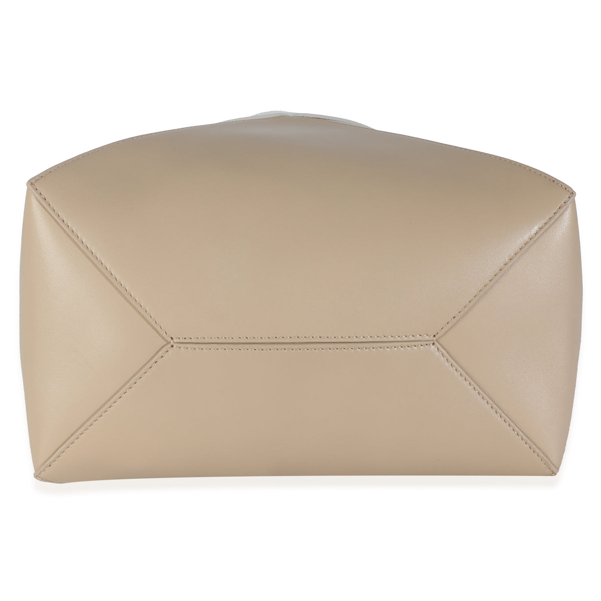 Soft White Paper Craft Shiny Calfskin Medium Puzzle Fold Tote