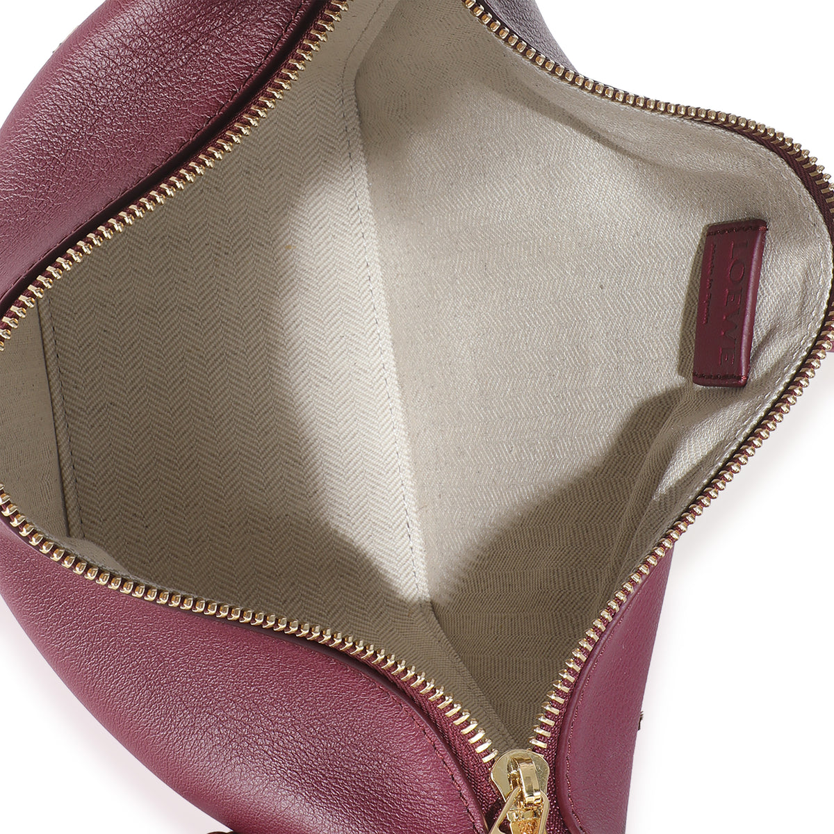 Crimson Calfskin Mini Hammock Hobo