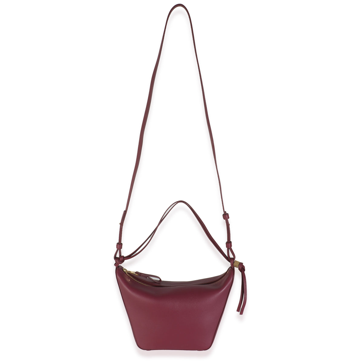 Crimson Calfskin Mini Hammock Hobo