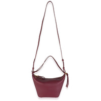 Crimson Calfskin Mini Hammock Hobo