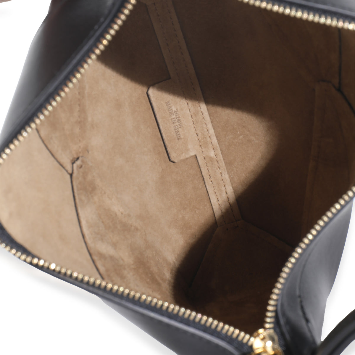 Black Calfskin Puzzle Fold Pouch