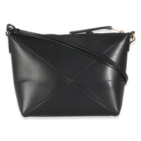 Black Calfskin Puzzle Fold Pouch