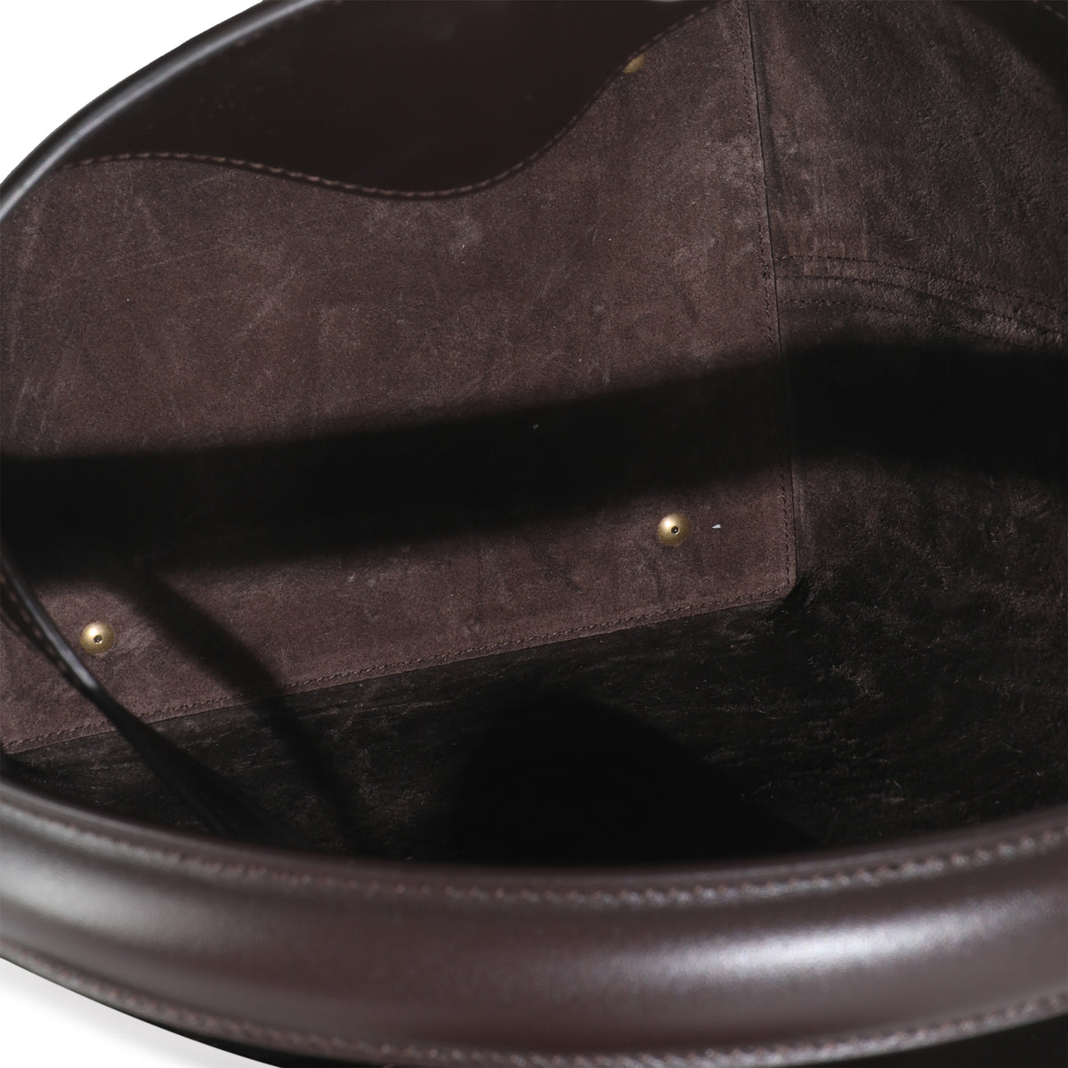 Dark Sweet Choco Shiny Calfskin Le 37 Bucket Bag