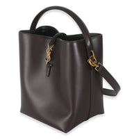 Dark Sweet Choco Shiny Calfskin Le 37 Bucket Bag