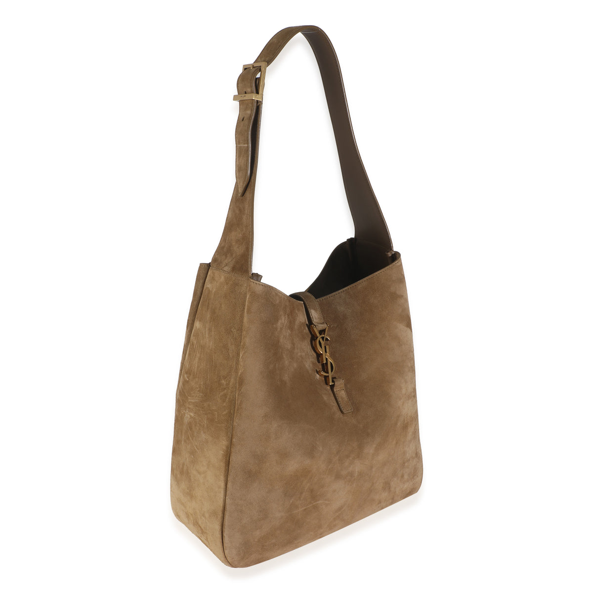Golden Leaf Supple Suede Large Le 5 A 7 Hobo Bag