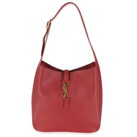 Dark Red Smooth Calfskin Small Le 5 A 7 Soft Hobo