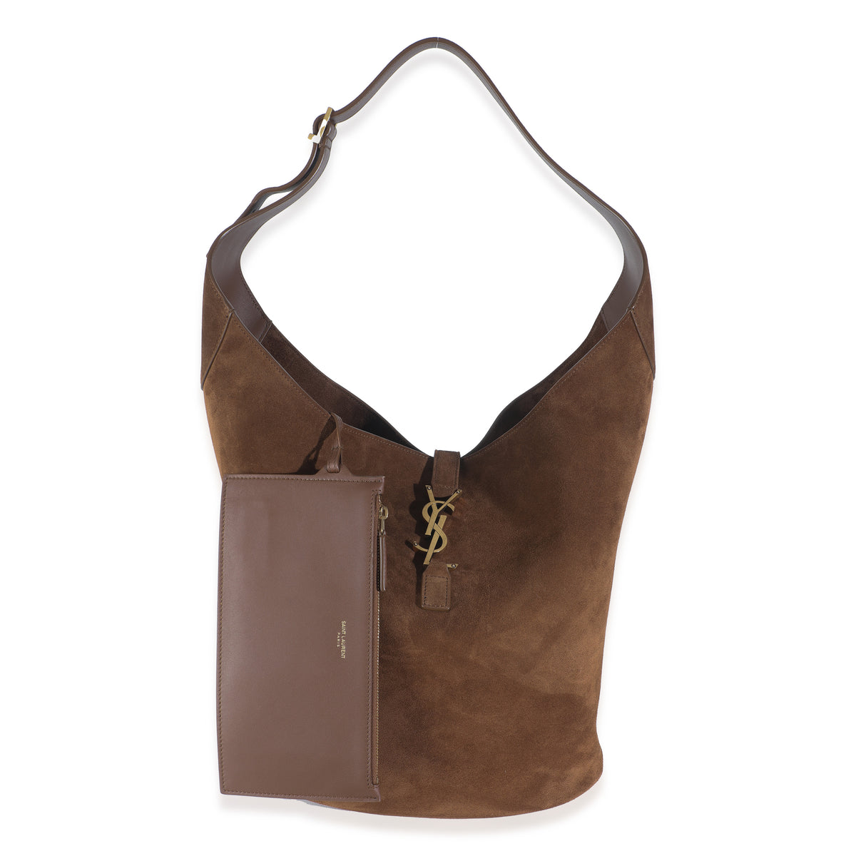 Brown Suede Le 5 A 7 Hobo Bag