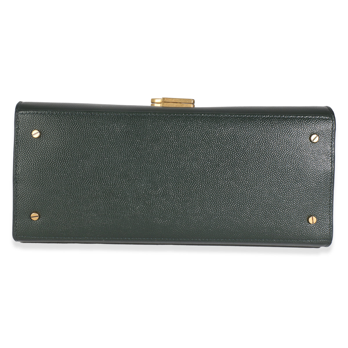 Vert Fonce Grain De Poudre Medium Cassandra Top Handle Bag