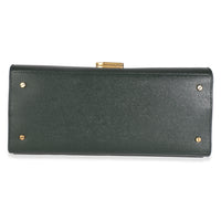 Vert Fonce Grain De Poudre Medium Cassandra Top Handle Bag