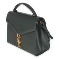 Vert Fonce Grain De Poudre Medium Cassandra Top Handle Bag