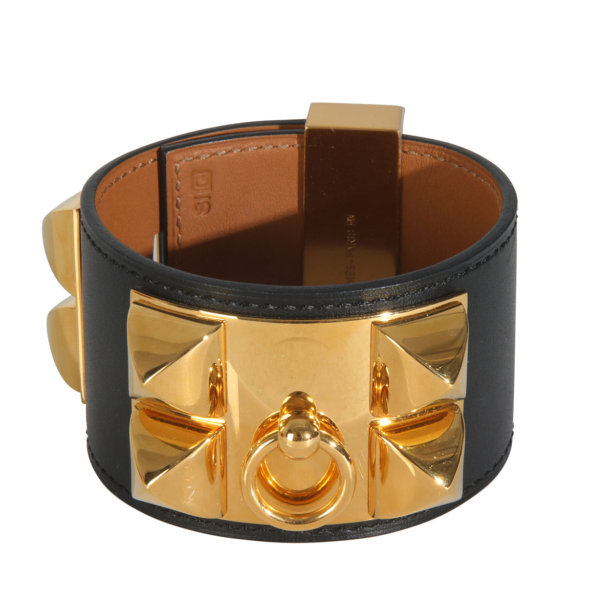 Gold-Plated  Collier de Chien Bracelet