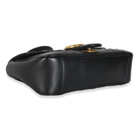 Black Matelasse Calfskin Small GG Marmont Shoulder Bag