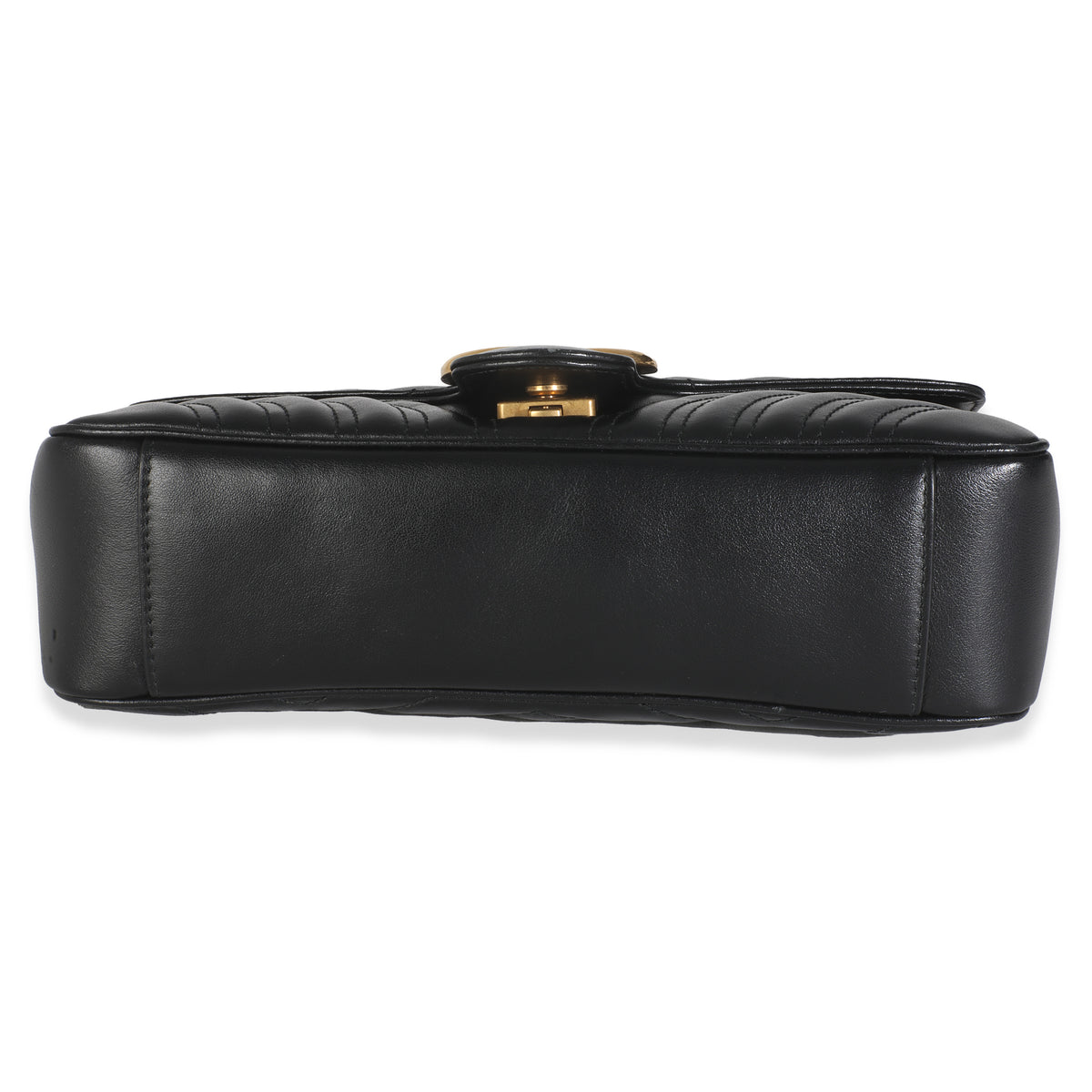 Black Matelasse Calfskin Small GG Marmont Shoulder Bag