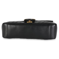 Black Matelasse Calfskin Small GG Marmont Shoulder Bag