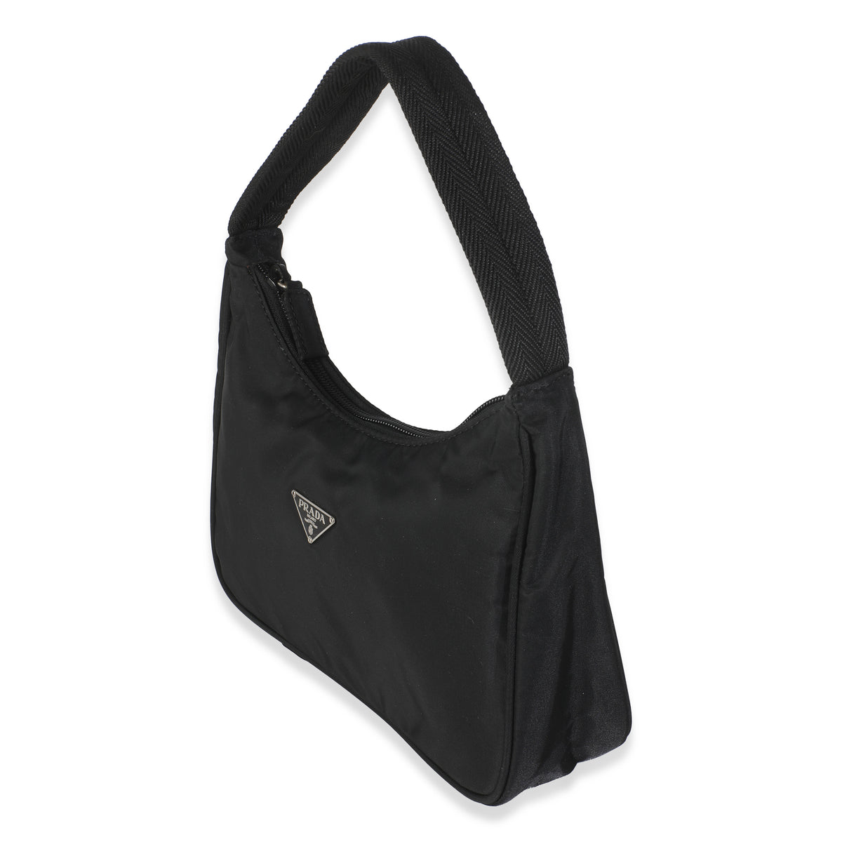 Sport Black Nylon Tessuto Mini Hobo
