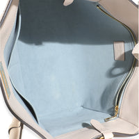 Greige Calfskin Monogram On My Side MM