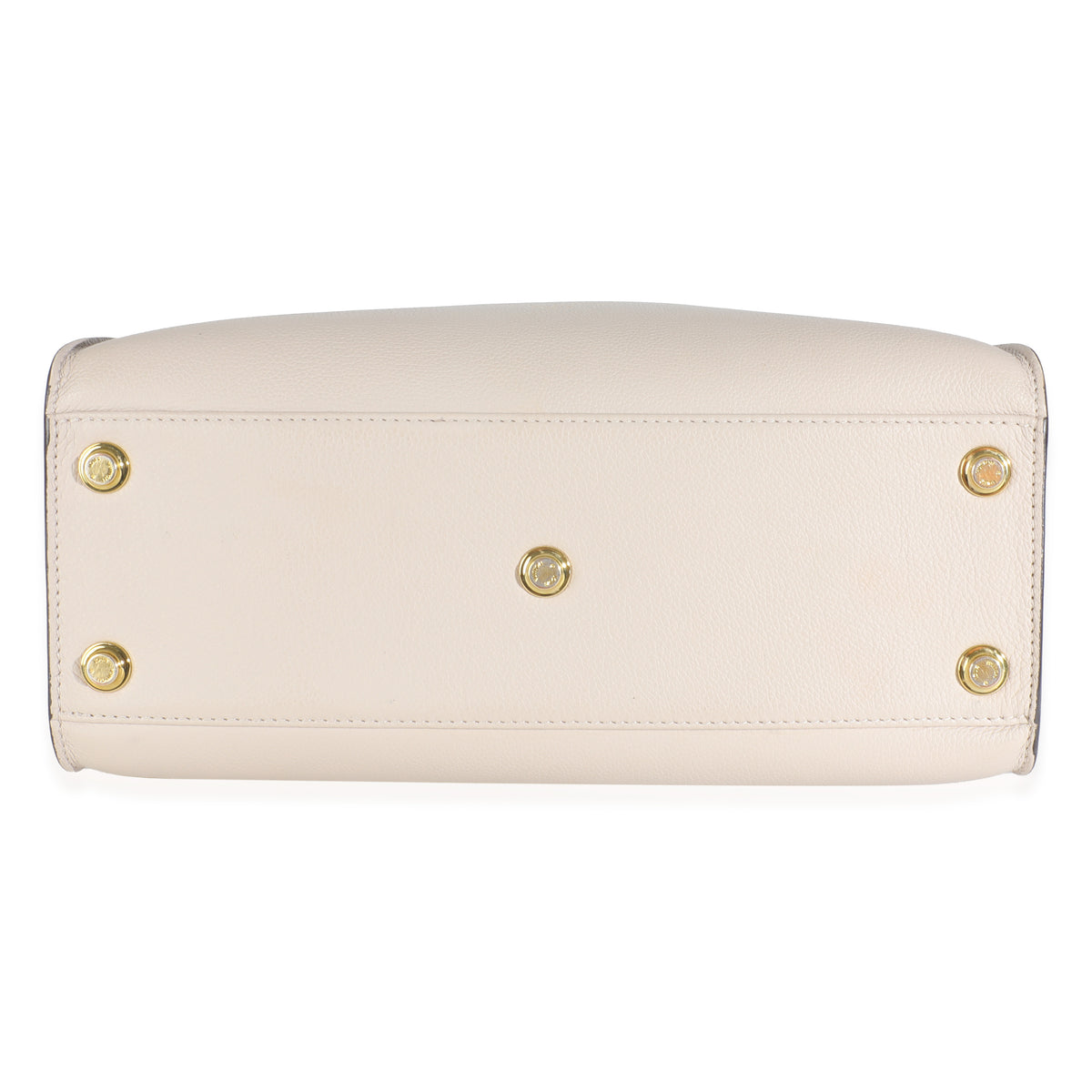 Greige Calfskin Monogram On My Side MM