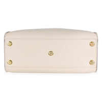 Greige Calfskin Monogram On My Side MM