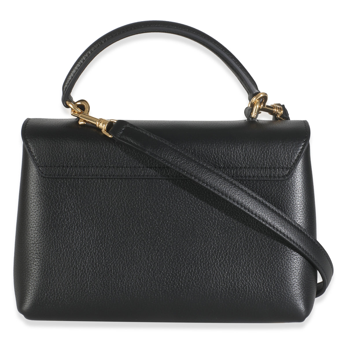 Black Supple Calfskin Teen Nino Top Handle Bag