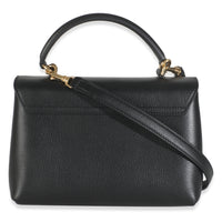 Black Supple Calfskin Teen Nino Top Handle Bag