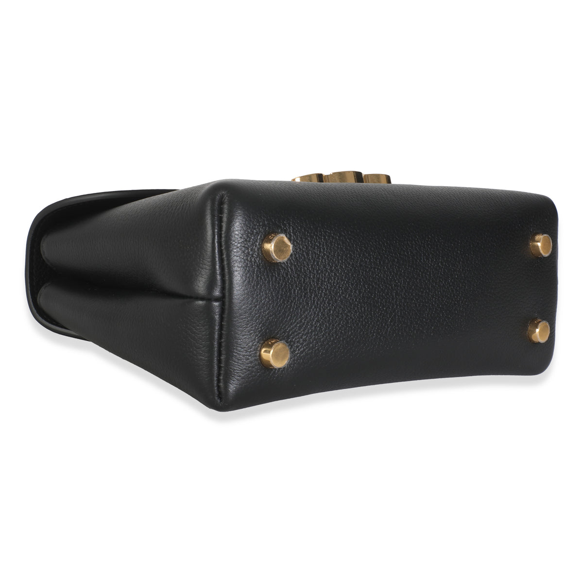 Black Supple Calfskin Teen Nino Top Handle Bag