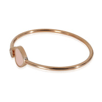 Rose Gold Diamond Happy Heart Bangle Bracelet