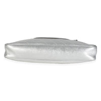 Silver Metallic Sakai Diagonal Stitched Calfskin Small Blondie Tote