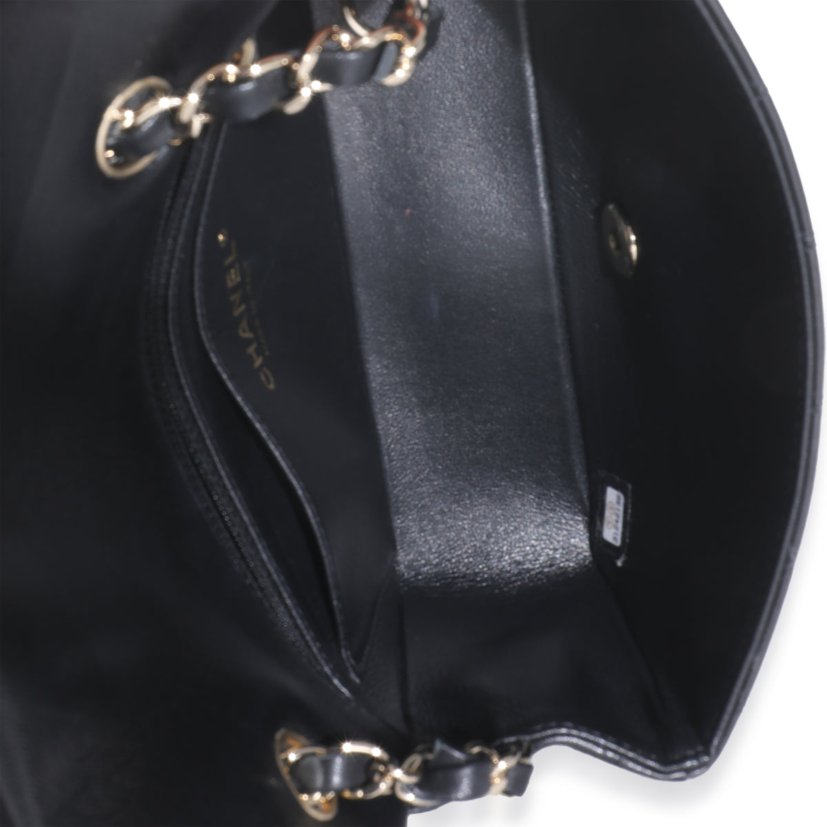 Black Quilted Lambskin Mini Rectangular Flap Bag