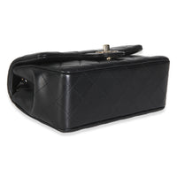 Black Quilted Lambskin Mini Rectangular Flap Bag