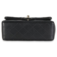Black Quilted Lambskin Mini Rectangular Flap Bag